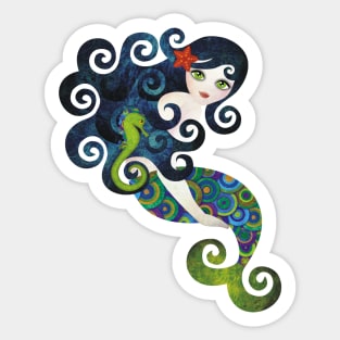 Aquamarine Mermaid Sticker